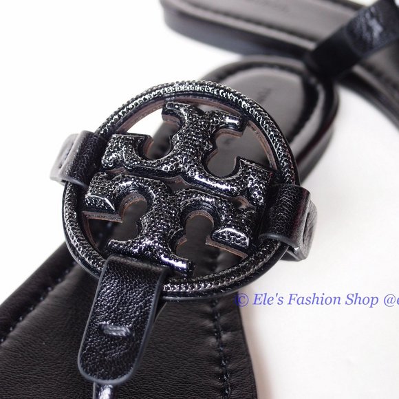 NIB Tory Burch Crystal Embellished Miller Pave Sandal BLACK US 7.5 8 10.5 11 - Picture 12 of 16